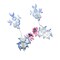 Vintage Peony Embroidery Patch 9 x 4.50 Inch Floral Applique for Garments